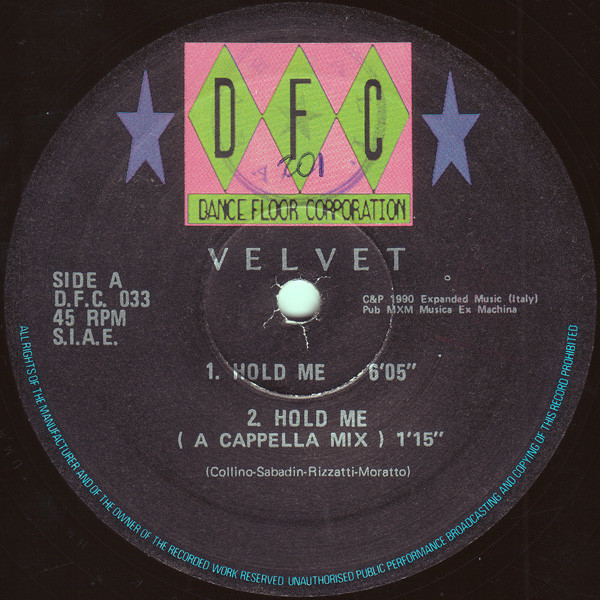 Velvet - Hold Me | DFC (D.F.C. 033) - 3