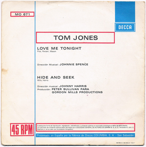 Love Me Tonight / Hide And Seek