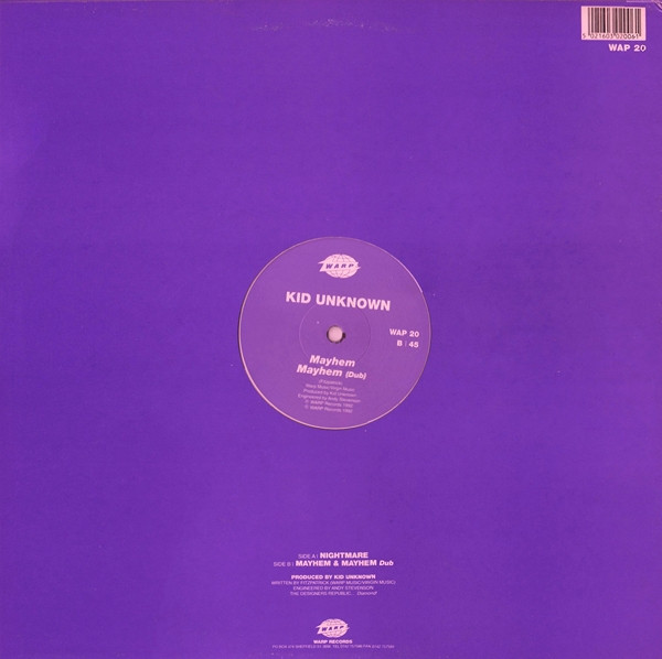 Kid Unknown - Nightmare | Warp Records (WAP 20) - 2