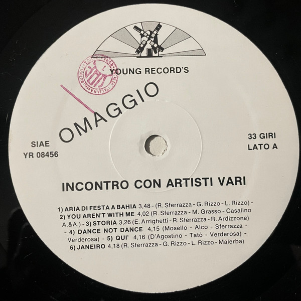 Various - Incontro Con Artisti Vari | Young Records (YR 08456) - 2 Various - Incontro Con Artisti Vari | Young Records (YR 08456) - 2