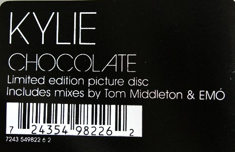 Kylie Minogue - Chocolate | Parlophone (12R 6639) - 3 Kylie Minogue - Chocolate | Parlophone (12R 6639) - 3