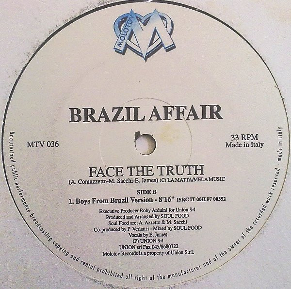 Brazil Affair - Face The Truth | Molotov Records (MTV 036) - 3 Brazil Affair - Face The Truth | Molotov Records (MTV 036) - 3