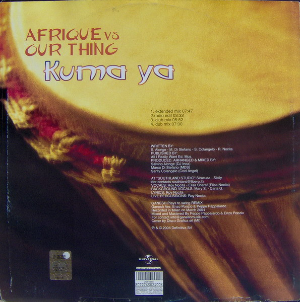 Afrique vs Our Thing - Kuma Ya | Definitiva (DEF 019) - 2