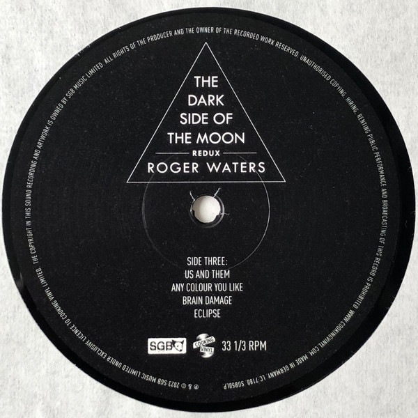 Roger Waters - The Dark Side Of The Moon Redux (2LP) [Vinyl] | Cooking Vinyl (SGB50LP) - 9