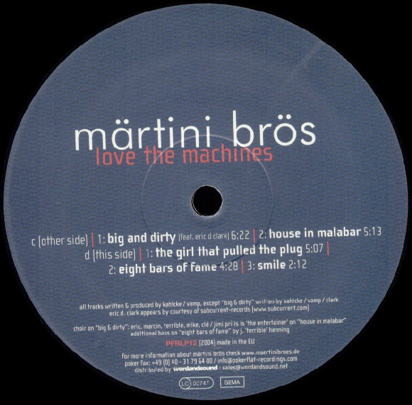 Märtini Brös. - Love The Machines | Poker Flat Recordings (PFR LP 12) - 6