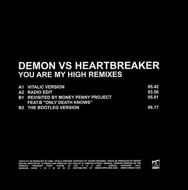 Demon Vs Heartbreaker - You Are My High Remixes | 20000st (ST 026) - 2