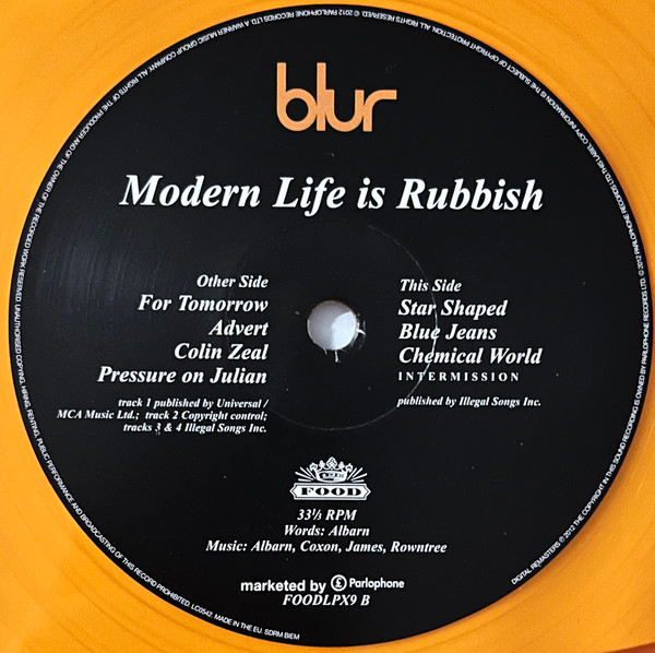 Blur - Modern Life Is Rubbish | Food (FOODLPX9) - 4