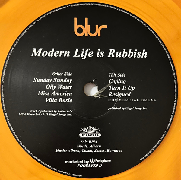 Blur - Modern Life Is Rubbish | Food (FOODLPX9) - 6