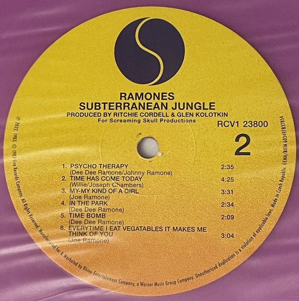 Ramones - Subterranean Jungle | Sire (603497837854) - 4 Ramones - Subterranean Jungle | Sire (603497837854) - 4