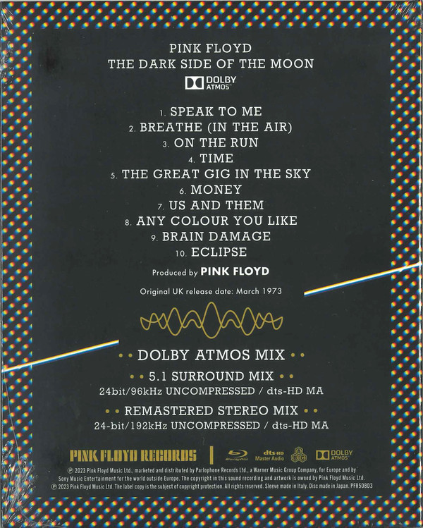 Pink Floyd - The Dark Side Of The Moon - Dolby Atmos | Pink Floyd Records (PFR50BD3) - 2 Pink Floyd - The Dark Side Of The Moon - Dolby Atmos | Pink Floyd Records (PFR50BD3) - 2