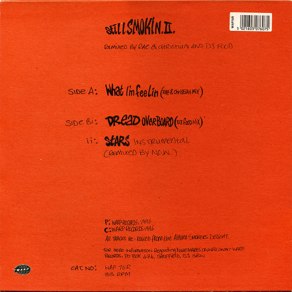 Nightmares On Wax - Still Smokin.II. | Warp Records (WAP 76 R) - 2 Nightmares On Wax - Still Smokin.II. | Warp Records (WAP 76 R) - 2
