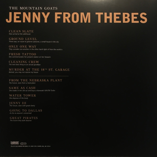 The Mountain Goats - Jenny From Thebes | Merge Records (MRG841) - 4 The Mountain Goats - Jenny From Thebes | Merge Records (MRG841) - 4