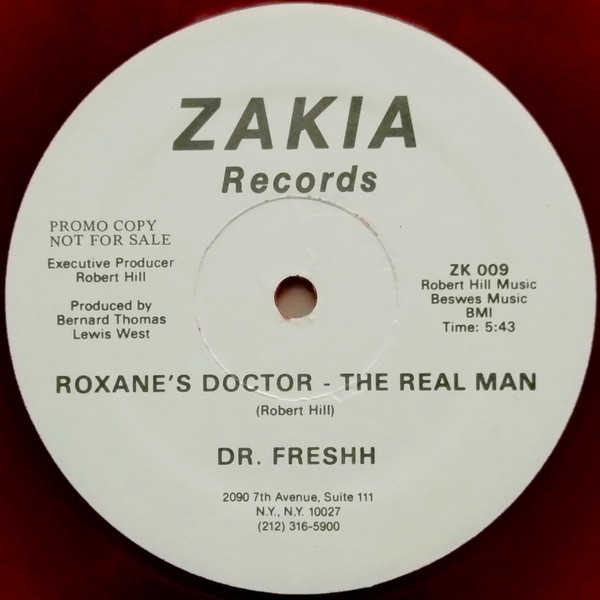 Dr. Freshh - Roxanne's Doctor - The Real Man | Zakia Records (ZK 009) - main