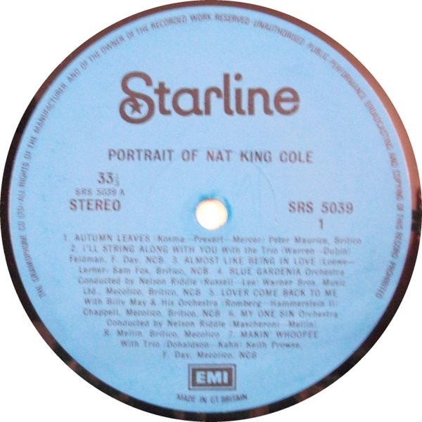 Portrait Of Nat King Cole