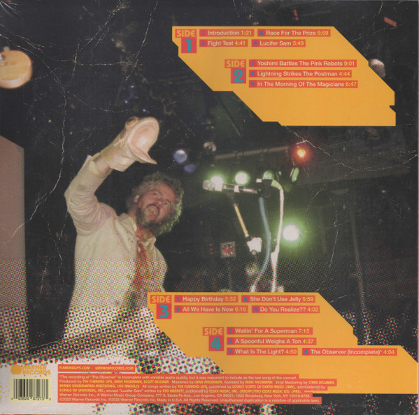 The Flaming Lips - Live 2003 (Yoshimi Battles The Pink Robots Live At The Forum, London, UK Jan. 22, 2003) | Warner Records (093624872733) - 2