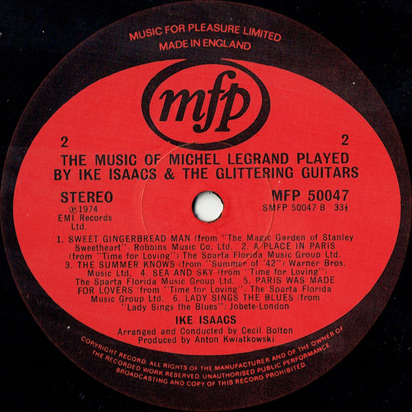 The Music Of Michel Legrand Played By Ike Isaacs And The Glittering Guitars