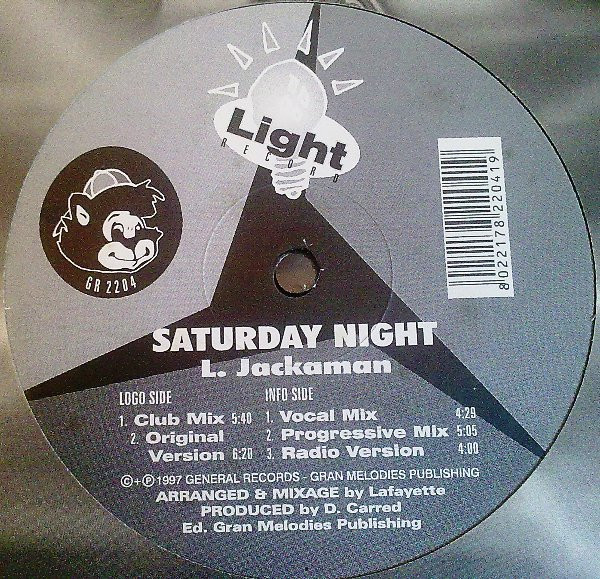 L. Jackaman - Saturday Night | Light Record (GR 2204)