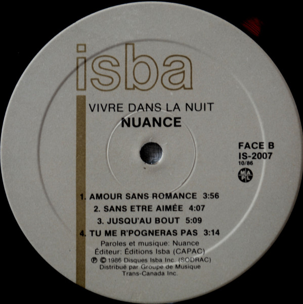 Nuance - Vivre Dans La Nuit | ISBA (IS-2007) - 4