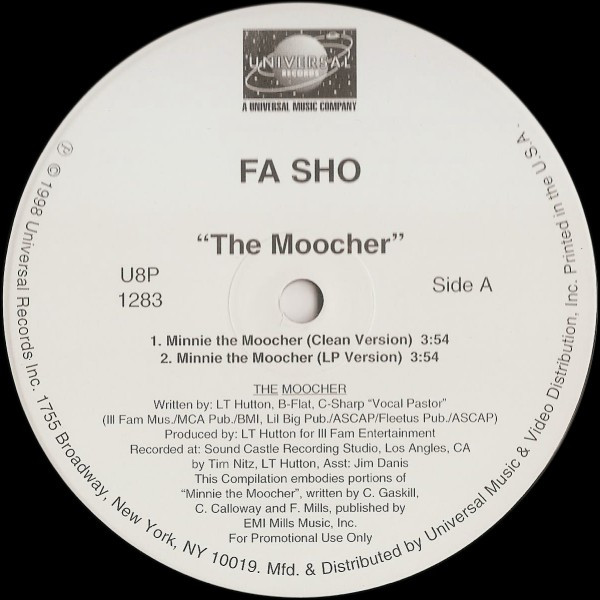 Fa Sho - The Moocher | Universal Records (U8P 1283) - main Fa Sho - The Moocher | Universal Records (U8P 1283) - main