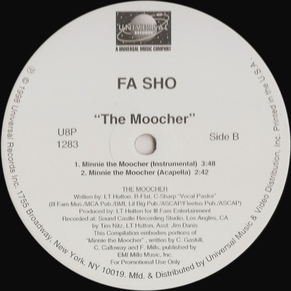 Fa Sho - The Moocher | Universal Records (U8P 1283) - 2 Fa Sho - The Moocher | Universal Records (U8P 1283) - 2