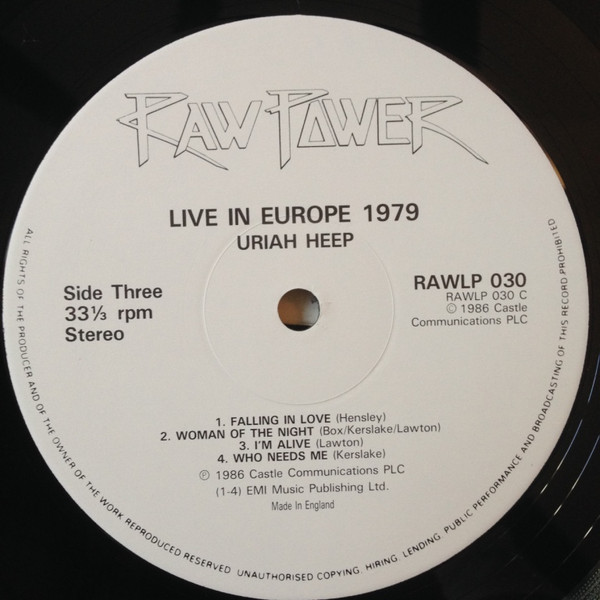 Live In Europe 1979