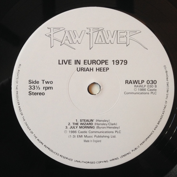 Live In Europe 1979