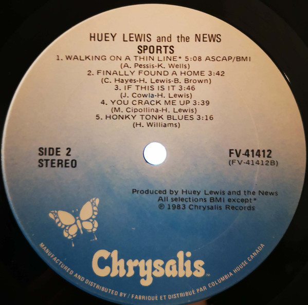 Huey Lewis And The News - Sports | Chrysalis (FV-41412) - 4