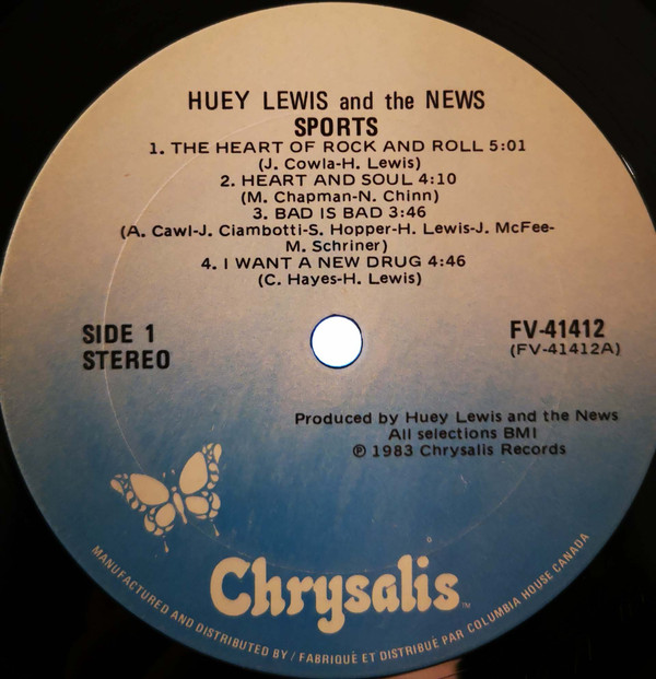 Huey Lewis And The News - Sports | Chrysalis (FV-41412) - 3