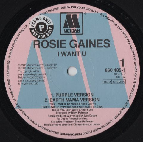 Rosie Gaines - I Want U | Motown (860 485-1) - 3