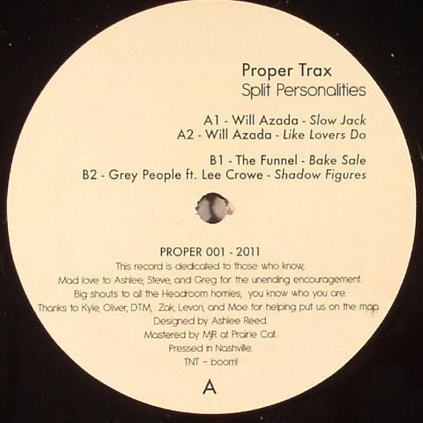 Various - Split Personalities EP | Proper Trax (PROPER-001)
