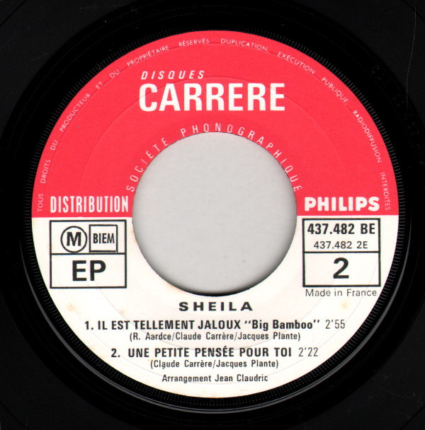 Sheila - Oncle Jo | Disques Carrere (437.482 BE) - 5 Sheila - Oncle Jo | Disques Carrere (437.482 BE) - 5
