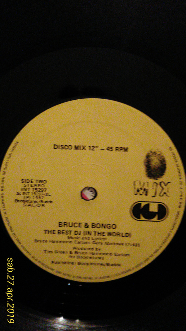 Bruce & Bongo - The Best Disco (In The World) / The Best DJ (In The World) | CGD (INT 15297) - 3