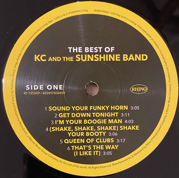 KC And The Sunshine Band - The Best Of KC And The Sunshine Band | Rhino Records (R1 725509 / 603497830459) - 4 KC And The Sunshine Band - The Best Of KC And The Sunshine Band | Rhino Records (R1 725509 / 603497830459) - 4