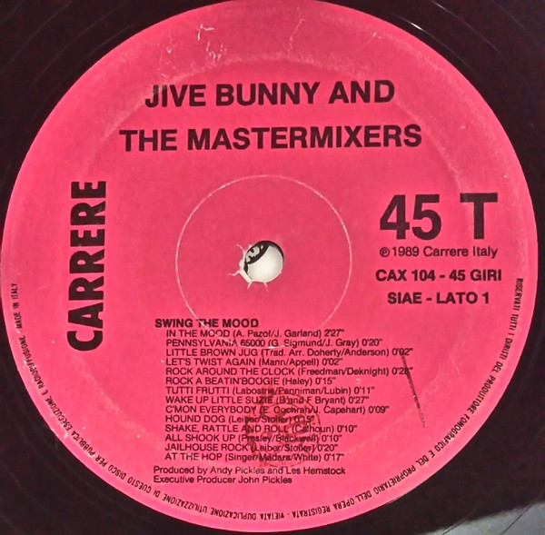 Jive Bunny And The Mastermixers - Swing The Mood | Carrere (CAX 104) - 3