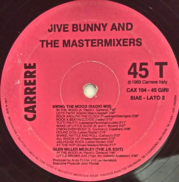 Jive Bunny And The Mastermixers - Swing The Mood | Carrere (CAX 104) - 4