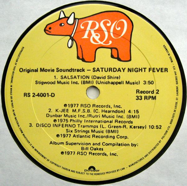 Various - Saturday Night Fever (The Original Movie Sound Track) | RSO (RS-2-4001) - 6 Various - Saturday Night Fever (The Original Movie Sound Track) | RSO (RS-2-4001) - 6