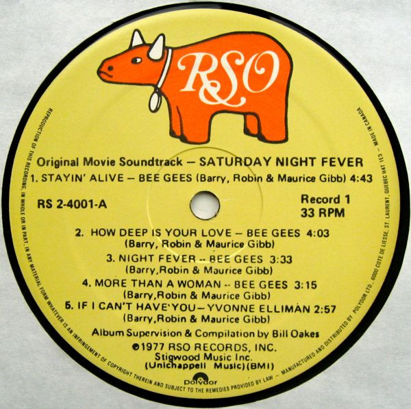 Various - Saturday Night Fever (The Original Movie Sound Track) | RSO (RS-2-4001) - 9 Various - Saturday Night Fever (The Original Movie Sound Track) | RSO (RS-2-4001) - 9