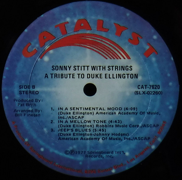 A Tribute To Duke Ellington (With Strings)