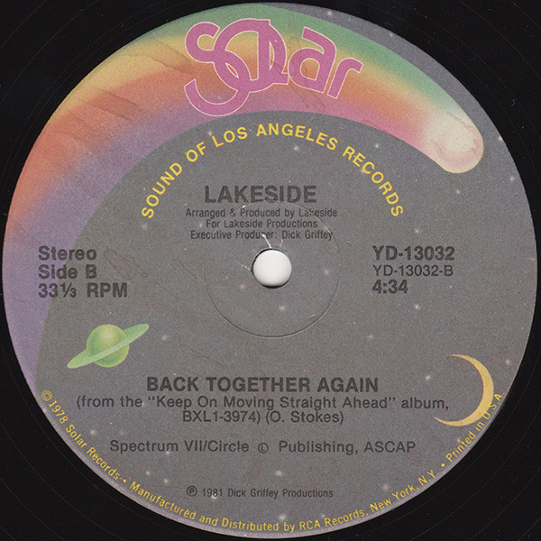 Lakeside - Keep On Moving Straight Ahead | Solar (YD-13032) - 2
