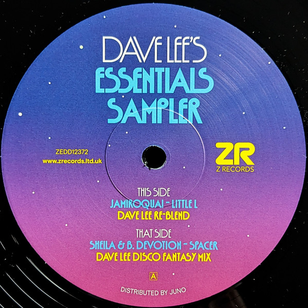 Jamiroquai  &  Sheila & B. Devotion - Dave Lee's Essentials Sampler | Z Records (ZEDD12372) - main
