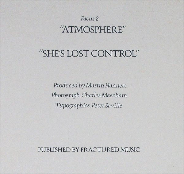 Joy Division - Atmosphere | Factory (FACUS 2/UK) - 6