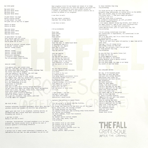 The Fall - Grotesque (After The Gramme) | Music On Vinyl (MOVLP3320) - 3