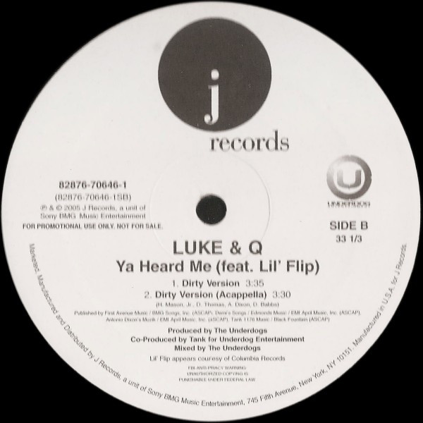 Luke & Q - Ya Heard Me | J Records (82876-70646-1) - 2