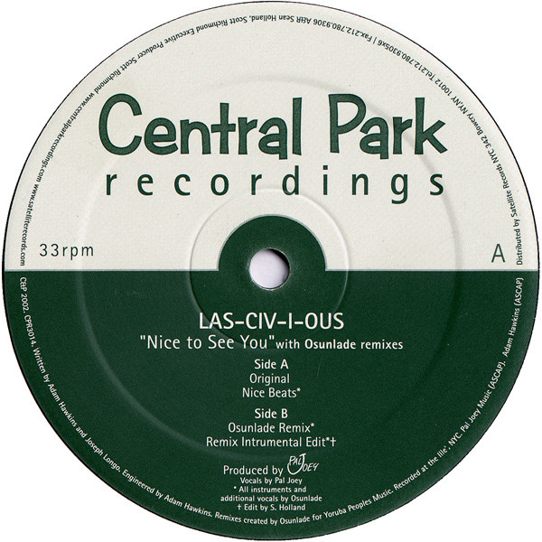 Las-Civ-I-Ous - Nice To See You | Central Park Recordings (CPR3014) - 3 Las-Civ-I-Ous - Nice To See You | Central Park Recordings (CPR3014) - 3