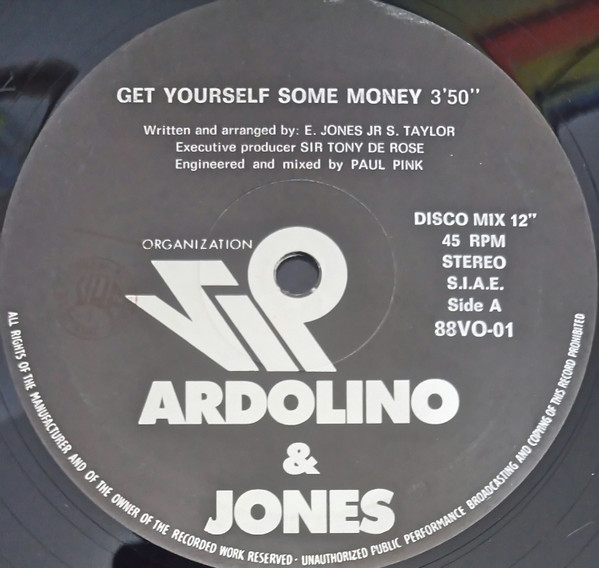 Ardolino & Jones - Get Yourself Some Money | Vip Organization (88VO-01) - 3 Ardolino & Jones - Get Yourself Some Money | Vip Organization (88VO-01) - 3