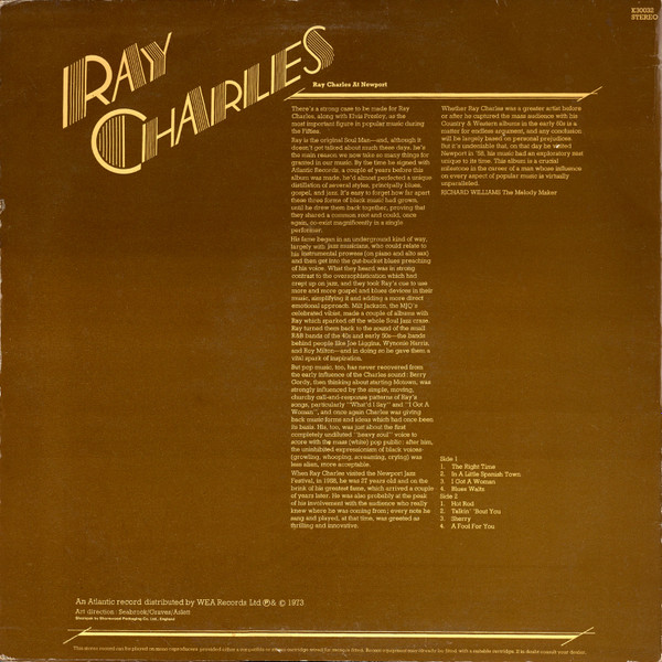 Ray Charles At Newport