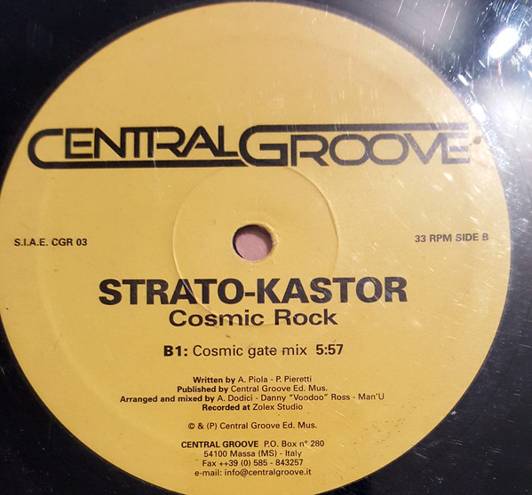 Strato-Kastor - Cosmic Rock | Central Groove (CGR 03) - 3