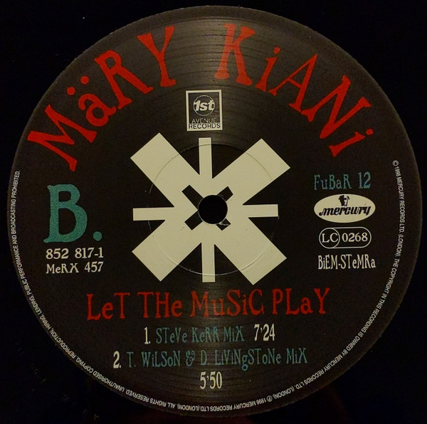 Mary Kiani - Let The Music Play | 1st Avenue Records (MERX 457) - 4