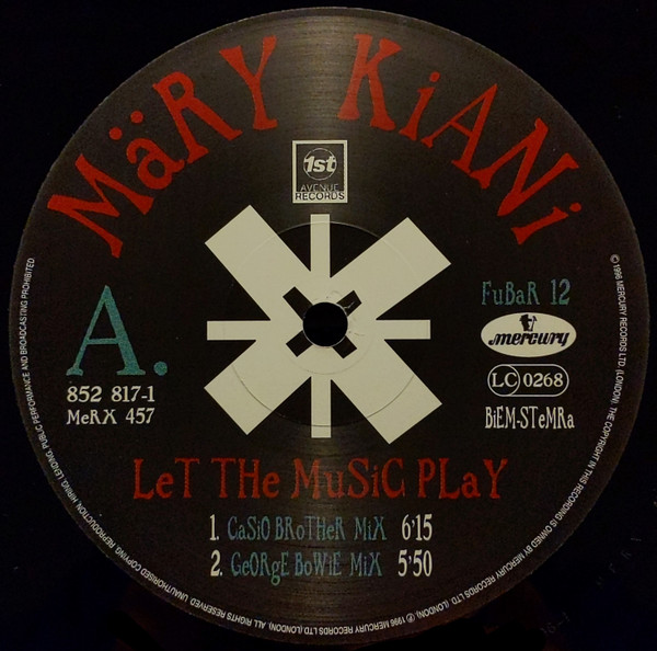 Mary Kiani - Let The Music Play | 1st Avenue Records (MERX 457) - 3