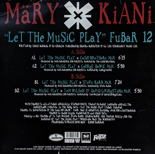 Mary Kiani - Let The Music Play | 1st Avenue Records (MERX 457) - 2